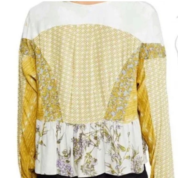 FREE PEOPLE Aloha State of Mind Peplum Blouse - Picture 4 of 11